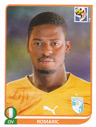 Romaric Cote D'Ivoire samolepka Panini World Cup 2010 #537